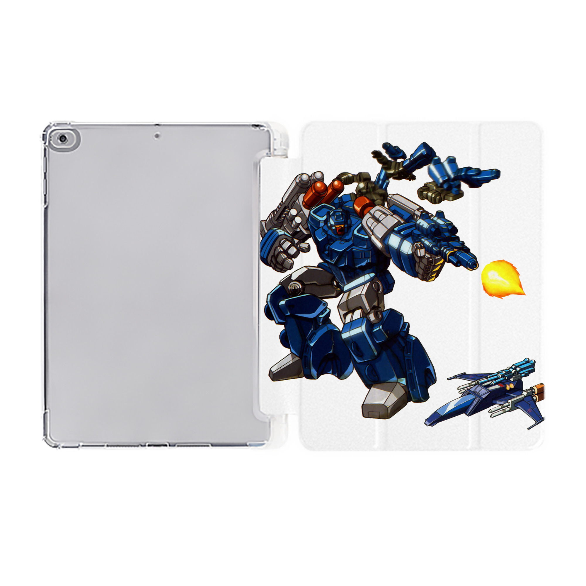 （画像用）  IPad ケース ペン収納付き 三つ折りスタンド PUレザー×シリコン 対応機種9.5/10.5/10.9インチ